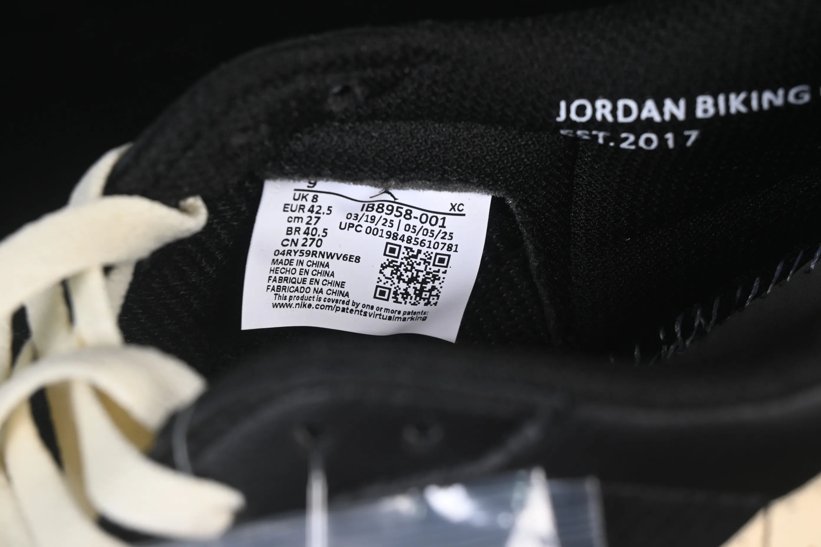 All categories Air Jordan Jordan series basketball shoes Air Jordan 1 Low Nigel Sylvester x Air Jordan 1 Low AJ1 Joe 1 joint low-top cultural casual sneakers IB8958-001